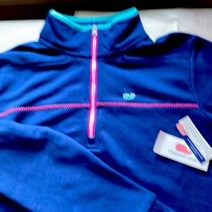 Vineyard Vines Zip Terry Sweatshirt NWT.
